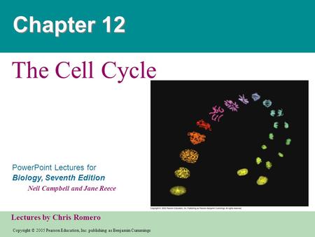 Copyright © 2005 Pearson Education, Inc. publishing as Benjamin Cummings PowerPoint Lectures for Biology, Seventh Edition Neil Campbell and Jane Reece.