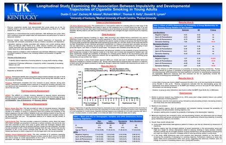 Tobacco Use Assessment Life History Questionnaire (LHC): This questionnaire is a retrospective method for collecting data on a wide range of life events.