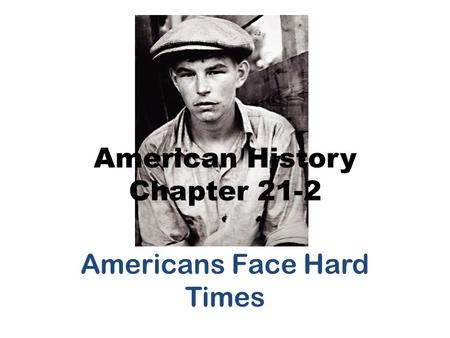 American History Chapter 21-2