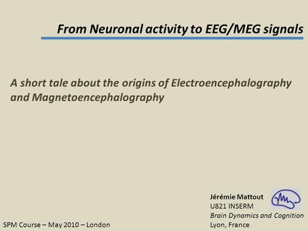 From Neuronal activity to EEG/MEG signals