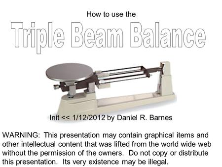 How to use the Init 