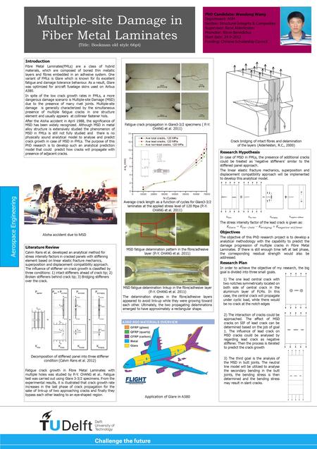 Multiple-site Damage in Fiber Metal Laminates (Title: Bookman old style 66pt) Introduction Fibre Metal Laminates(FMLs) are a class of hybrid materials,