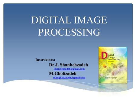 DIGITAL IMAGE PROCESSING