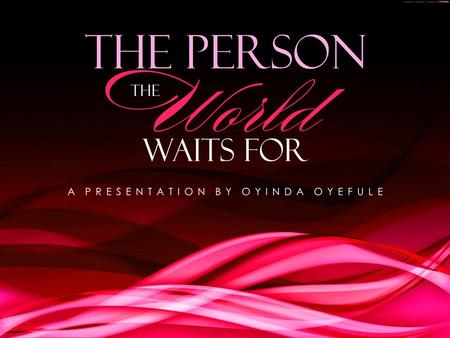 INTRODUCTION MY FIRST PREMISE The earnest expectation of the creature waits for the manifestation of the sons of God. If Jesus who is the son of God is.