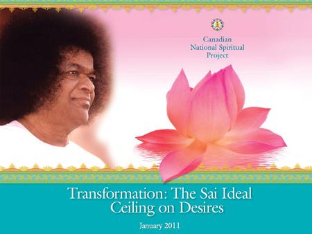 The Sai Ideal – Ceiling on Desires