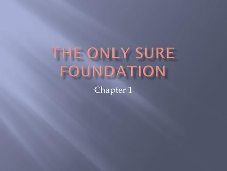 Chapter 1. Should Christians be involved in government?