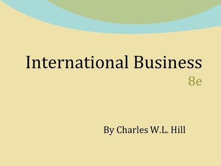 International Business 8e