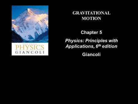 Physics: Principles with Applications, 6th edition