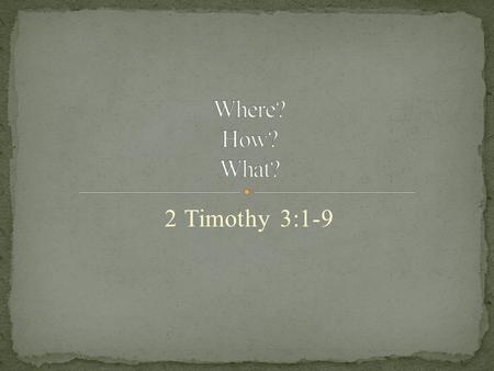 2 Timothy 3:1-9. 1) All organized religions offer only partial glimpses of God (or Light or Being). Thus, we must seek to experience God through feeling.