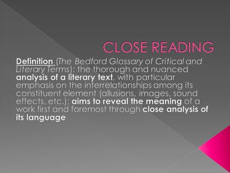  Paraphrase the passage so you know you understand it. Make sure you know what the author is literally saying, so you can dive into the language of the.