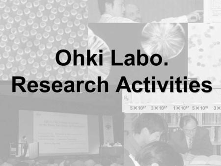 Ohki Labo. Research Activities. Polymer Gr. (Polymer material) 1. Polymer Gr. (Polymer material) Environment problems, Global heating, Biodegradability,