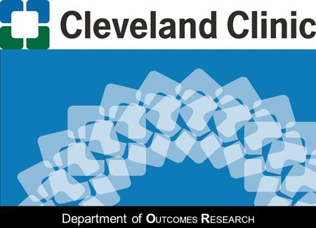 Department of O UTCOMES R ESEARCH. Defeating Thermoregulatory Defenses www.OR.org Daniel I. Sessler, M.D. Michael Cudahy Professor and Chair Department.