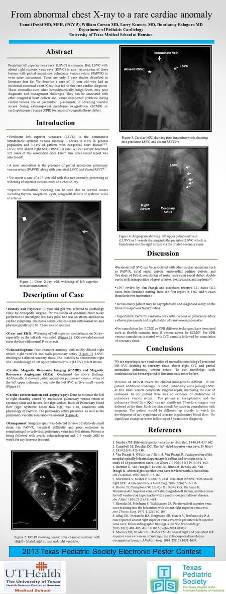 Insert Program for Hospital Logo Introduction Persistent left superior venacava (LSVC) is the commonest intrathoracic systemic venous anomaly – occurs.