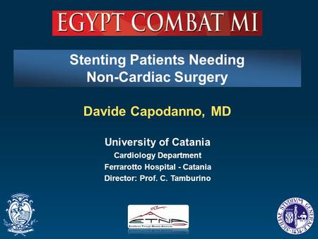 Stenting Patients Needing Non-Cardiac Surgery