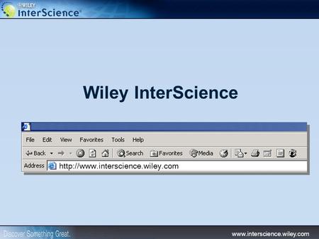 Wiley InterScience