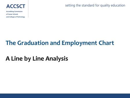 The Graduation and Employment Chart A Line by Line Analysis.