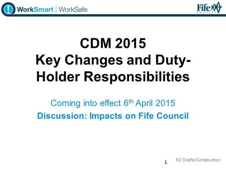 CDM 2015 Key Changes and Duty-Holder Responsibilities