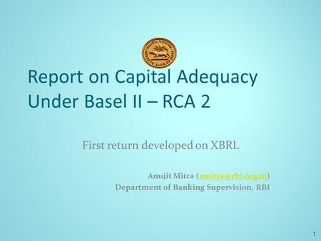 First return developed on XBRL