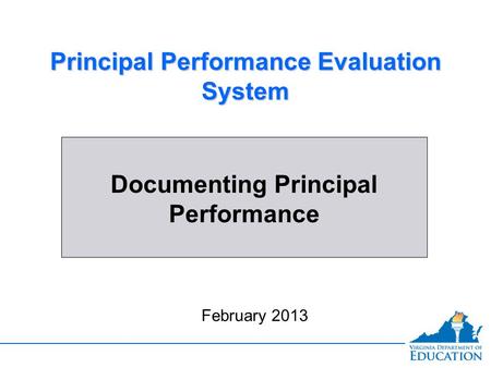 Principal Performance Evaluation System