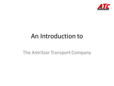 The Amritsar Transport Company