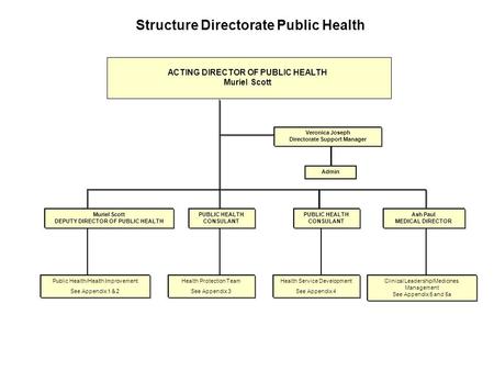 Structure Directorate Public Health