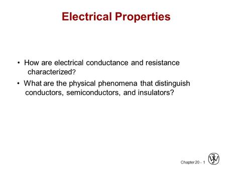 Electrical Properties