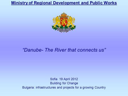 Ministry of Regional Development and Public Works