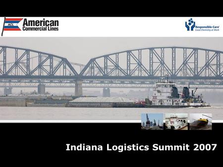 Indiana Logistics Summit 2007. U.S. Barge Transportation – An Overview.