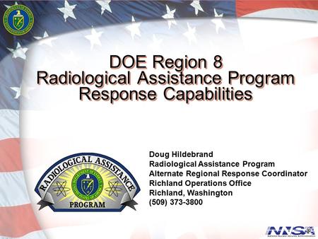 DOE Region 8 Radiological Assistance Program Response Capabilities