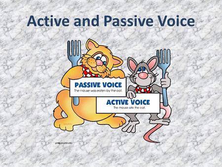 Active and Passive Voice. build built built come came come do did done find found found give gave given go went gone make made made show showed shown.