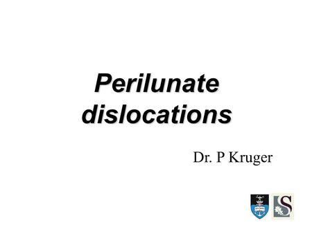 Perilunate dislocations