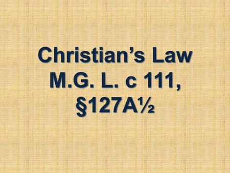 Chr istian Frechette Drowned at a Municipal Program July 13, 2007 He was 4 years old His father was unable to provide a PFD to the employees Family has.