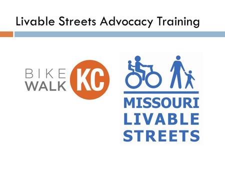 Robert Johnson Livable Streets Advocacy Training.