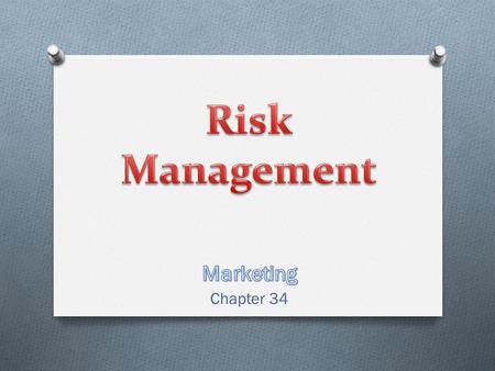 O The primary goal of every business is to make a profit O There is no guarantee this will happen Business Risk O The possibility of financial loss is.