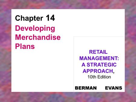 Developing Merchandise Plans