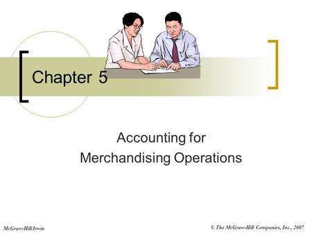 Accounting for Merchandising Operations