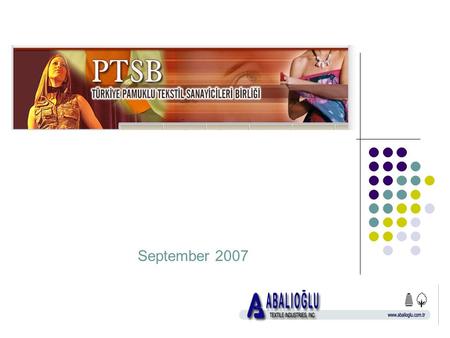 September 2007. Turkey and World Merchandise Trade In year 2005 ; Top 3 countries with the largest export size, Germany, USA, China Turkey; with 73,4.