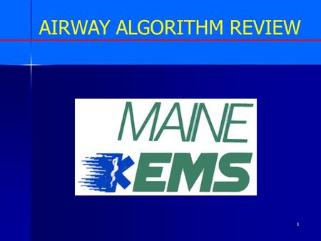 1 AIRWAY ALGORITHM REVIEW. 2 WHY AIRWAY REVIEW? Most important aspect of patient care (?) Failure = Gravest Consequence.