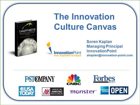 The Innovation Culture Canvas