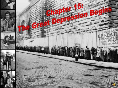 The Great Depression Begins