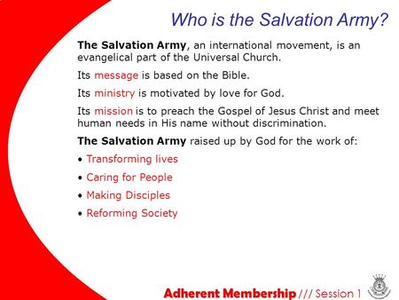 Who is the Salvation Army?