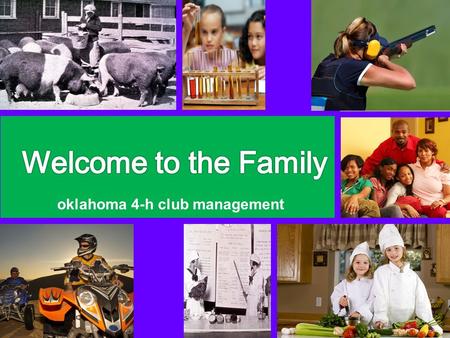 Oklahoma 4-h club management. Parent Orientation.