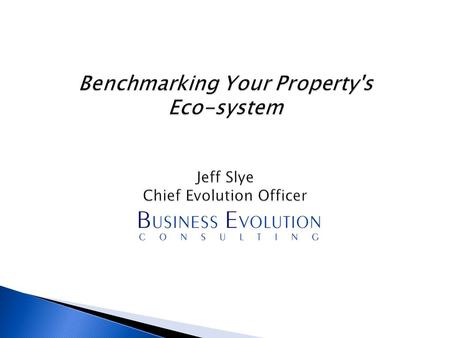 1.Benchmarking 2.Benefits 3.Eco System 4.Examples 5.Conclusions.