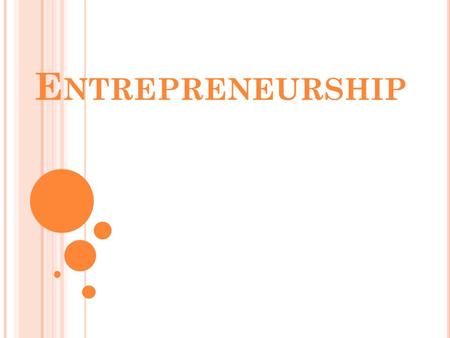 E NTREPRENEURSHIP. MSBCS-BCSIII-7: T HE STUDENTS WILL EXAMINE BASICS OF ENTREPRENEURSHIP. A ) D EFINE ENTREPRENEURSHIP (N ATIONAL S TANDARDS FOR NBEA,