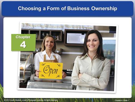 Choosing a Form of Business Ownership