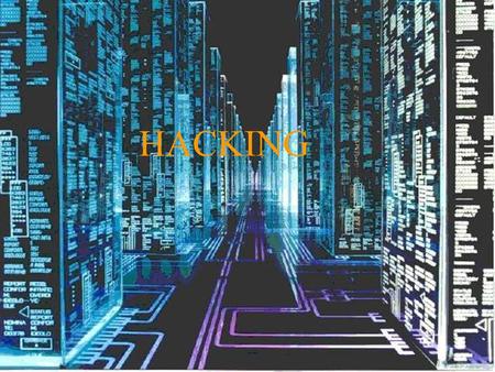 HACKING. Contents (1)  VARIOUS DEFINITIONS OF HACKING.  Who is hacker? (various definitions).  What does he do?.  Why does he do?  Who is a cracker?