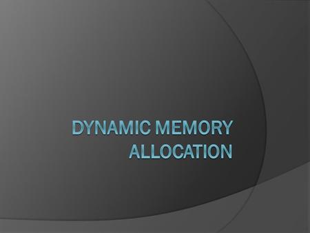 Agenda  Review: pointer & array  Relationship between pointer & array  Dynamic memory allocation.