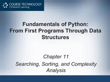 Fundamentals of Python: From First Programs Through Data Structures