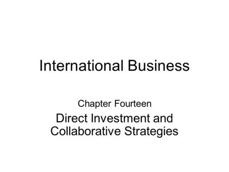 International Business