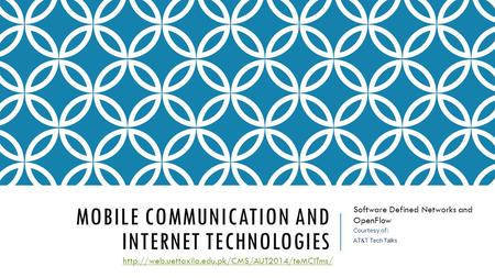 Mobile Communication and Internet Technologies